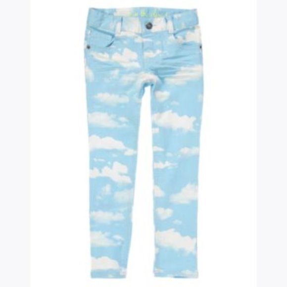 CRAZY 8 Pastel Paris Cloudy Sky Skinny Jeans sz 5 - Picture 7 of 7